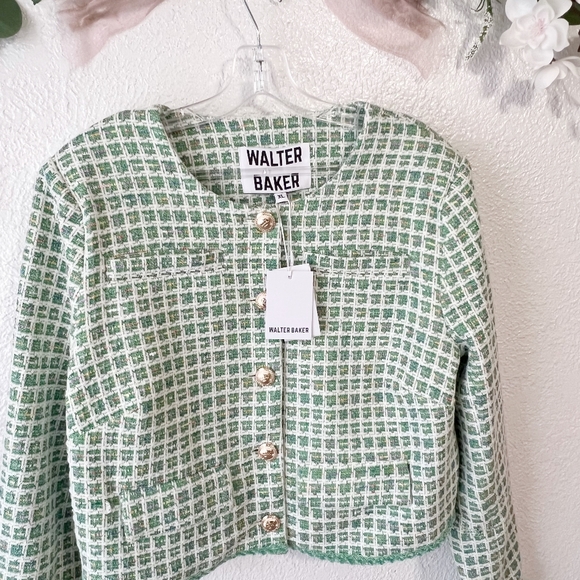 NWT Walter Baker Harmony Tweed Cropped Jacket - Picture 3 of 7